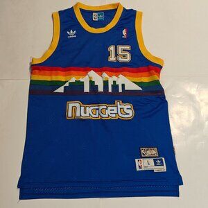 NBA JERSEY DENVER NUGGETS CARMELO ANTHONY ADIDAS SWINGMAN MEN'S SIZE L VINTAGE